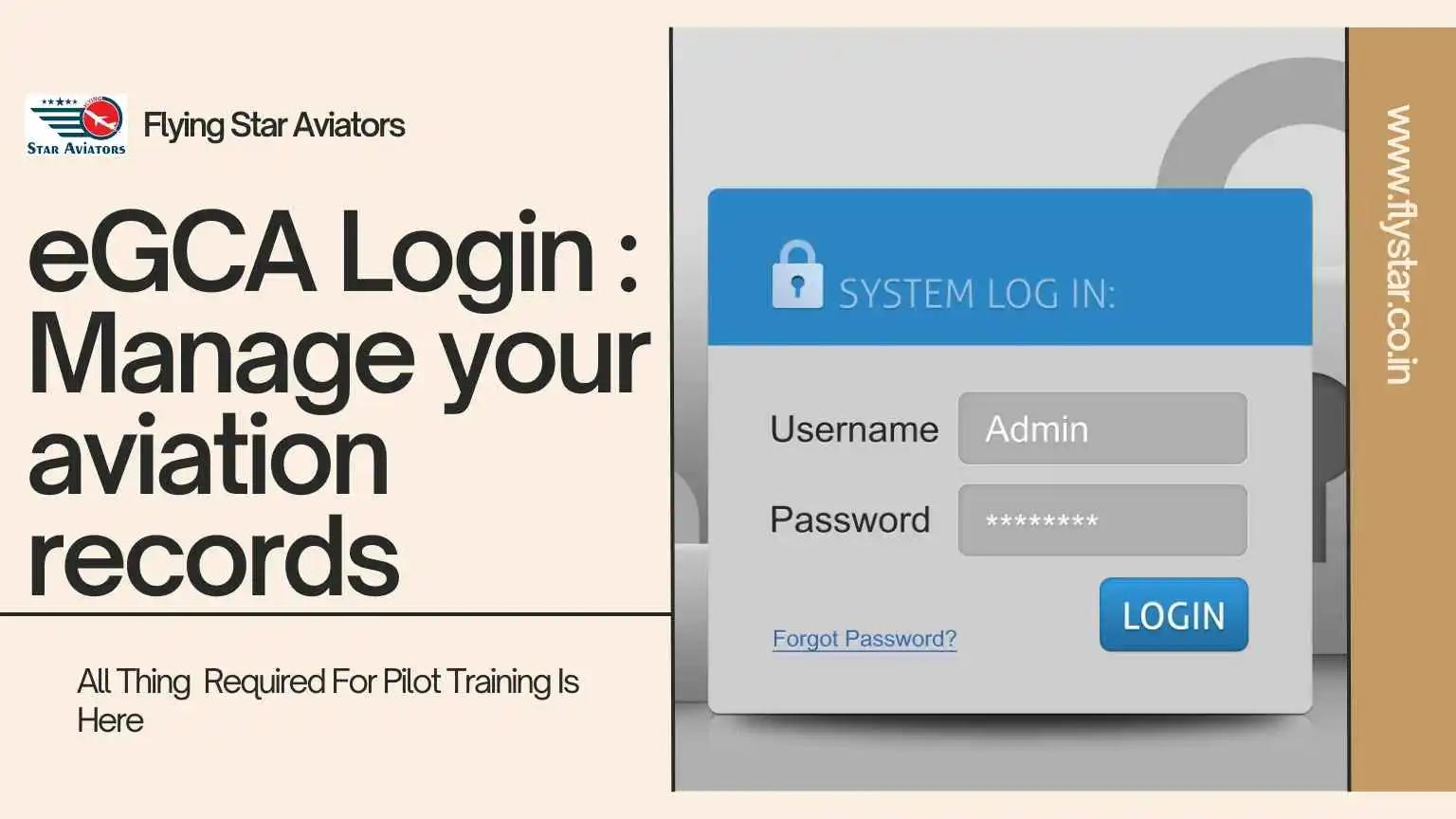 eGCA Login Portal: For All Aviation Related Information